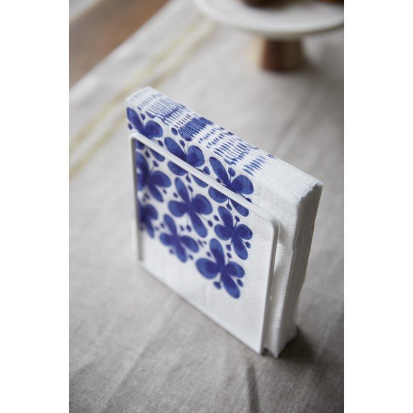 Бяла поставка за салфетки с букова дървесина Yamazaki Tosca Tower - YAMAZAKI-image-1