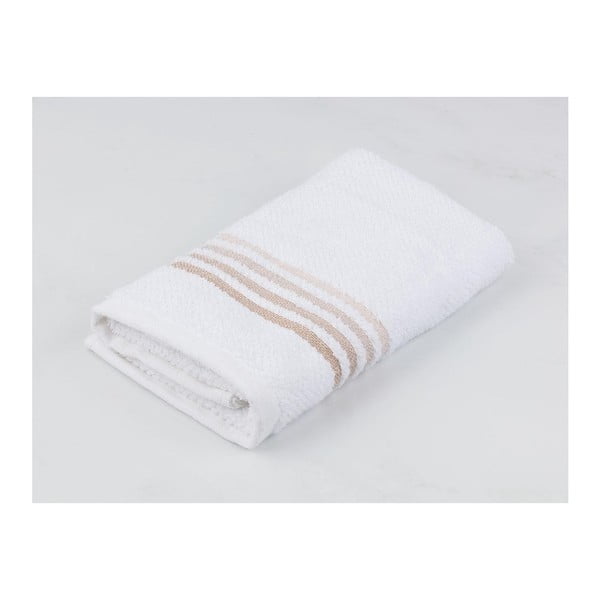 Бяла памучна кърпа Terra Stripe, 50 x 80 cm - Madame Coco