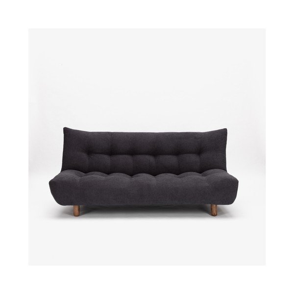 Tmavě šedá rozkládací pohovka Design Twist Tampico