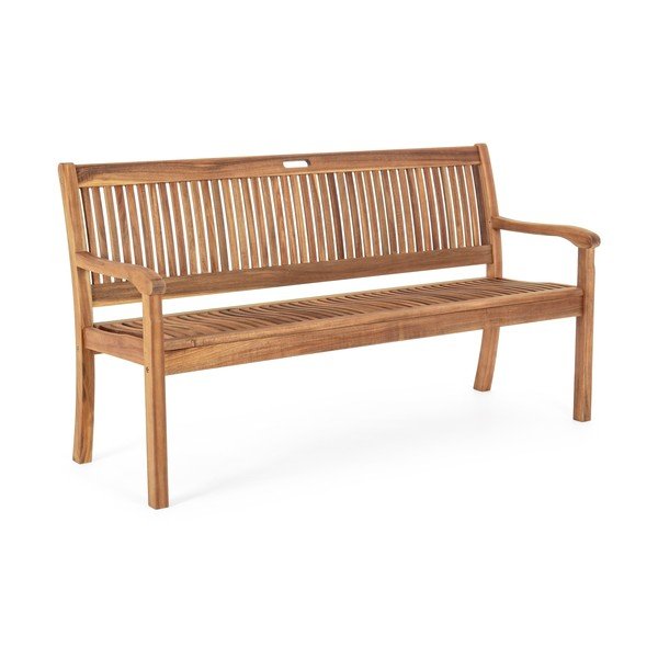 Градинска пейка от масивно дърво в естествен цвят Noemi – Bizzotto-image-2