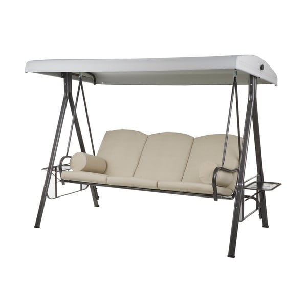 Бежова метална градинска люлка Salerno - Dajar-image-1