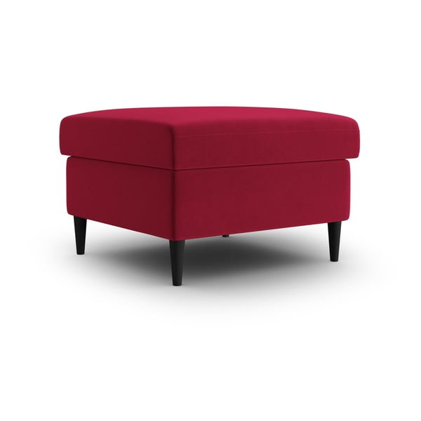Червена кадифена табуретка Kyoto – Cosmopolitan Design-image-1