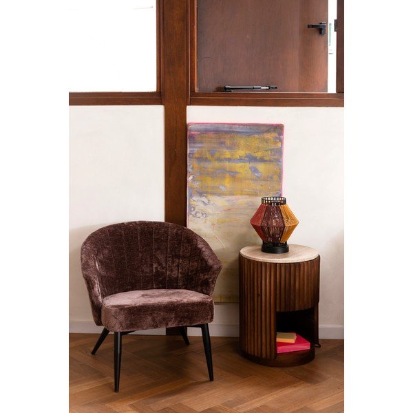 Лилаво кресло Georgia – Dutchbone-image-1