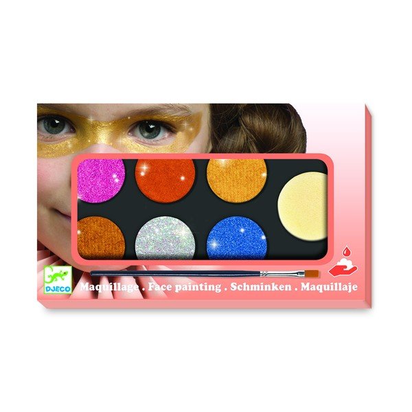 Комплект за рисуване на лице с брокат - Djeco-image-1