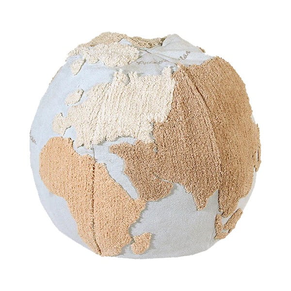 Син/бежов детски пуф World Map – Lorena Canals-image-2