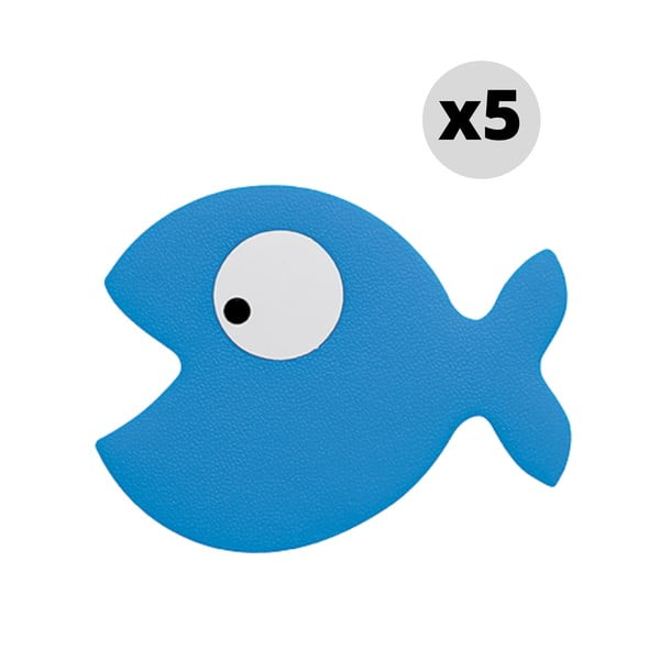 Детски противоплъзгащи подложки за вани в комплект от 5 бр. 10x13 cm Hungry – Spirella-image-2