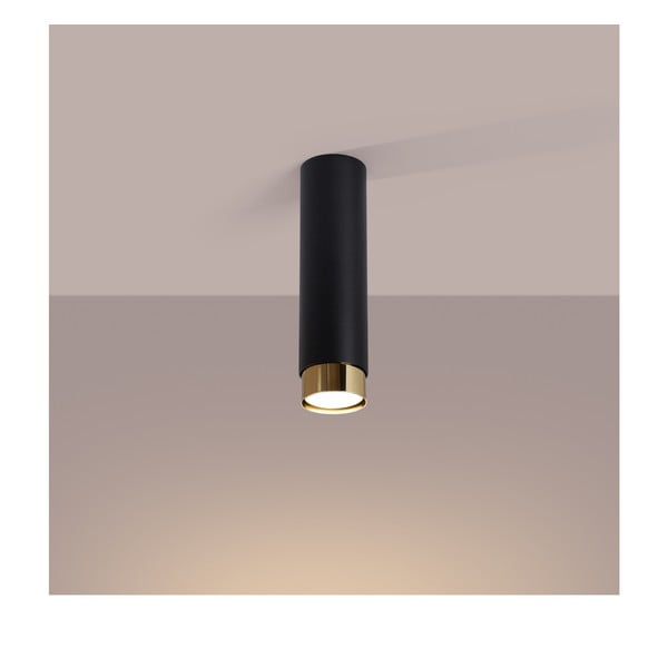 Осветително тяло за таван в черен и златист цвят Crown – Sollux-image-1