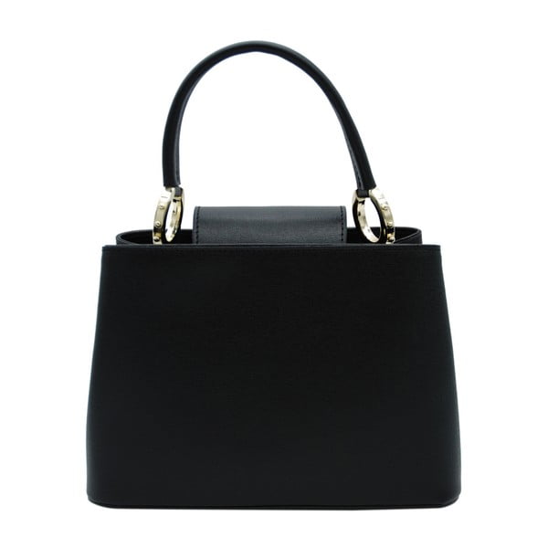 Черна чанта от естествена кожа Milleo - Andrea Cardone