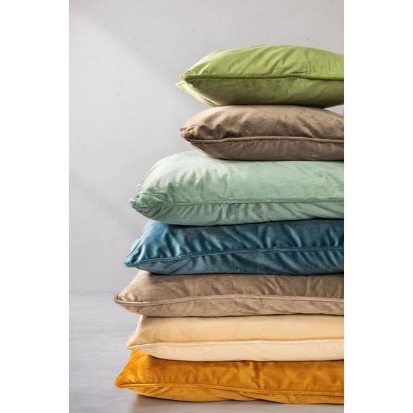 Тъмнозелена възглавница Velvety, 45 x 45 cm - Tiseco Home Studio-image-1