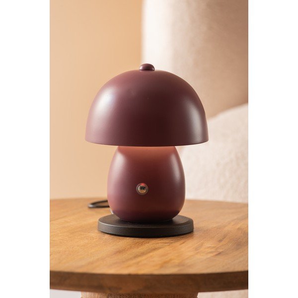 LED настолна лампа лилаво-розова с метален абажур (височина 18 cm) Mono LED – Leitmotiv-image-1