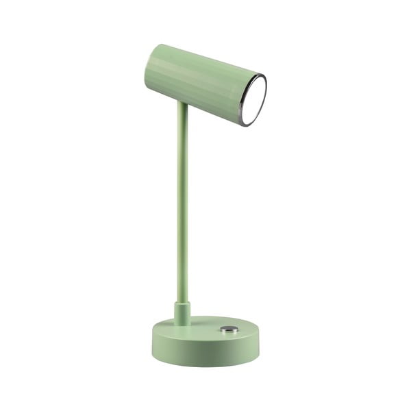Светлозелена LED настолна лампа с възможност за димиране (височина 28 cm) Lenny - Trio