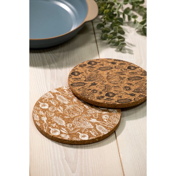 Коркови подложки за саксии в комплект от 2 бр. ø 20 cm Veggie - Ladelle-image-1