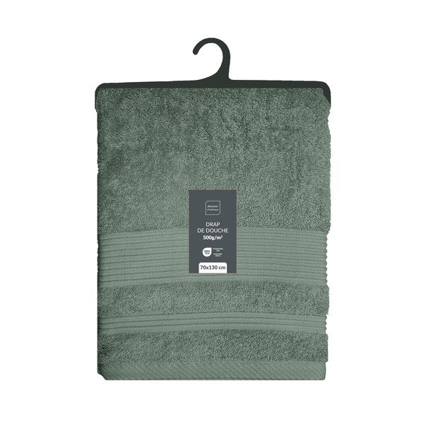 Светлозелена памучна хавлиена кърпа от тери 70x130 cm Tendresse – douceur d'intérieur-image-4