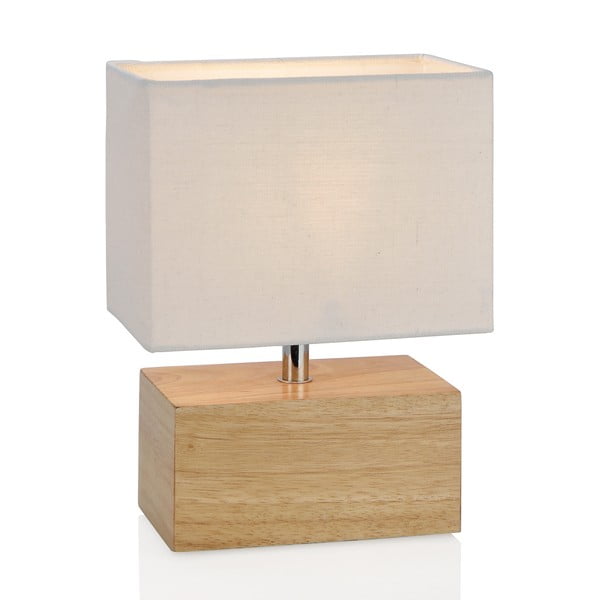 Dřevěná lampa Cedr, bílá