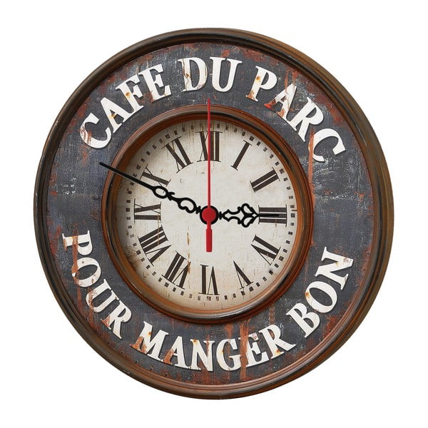 Nástěnné hodiny Cafe Du Parc, 30 cm