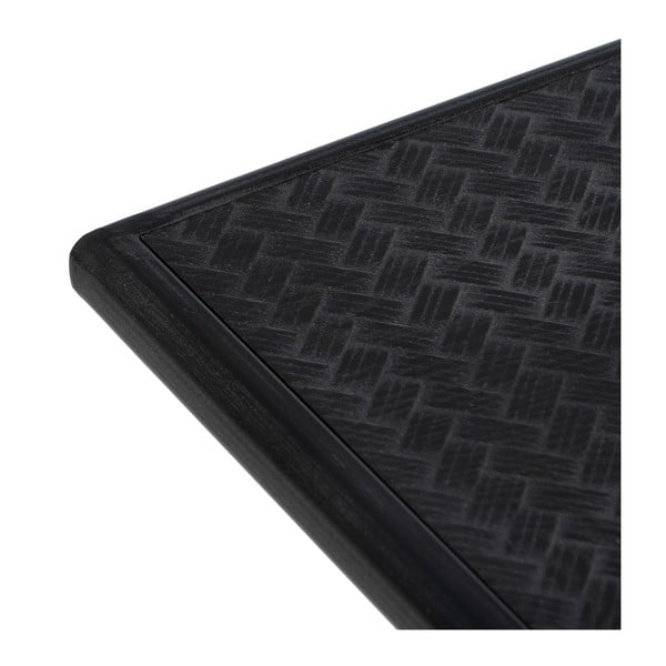 Черна метална конзолна маса 38x120 cm Oslo – Ixia-image-3