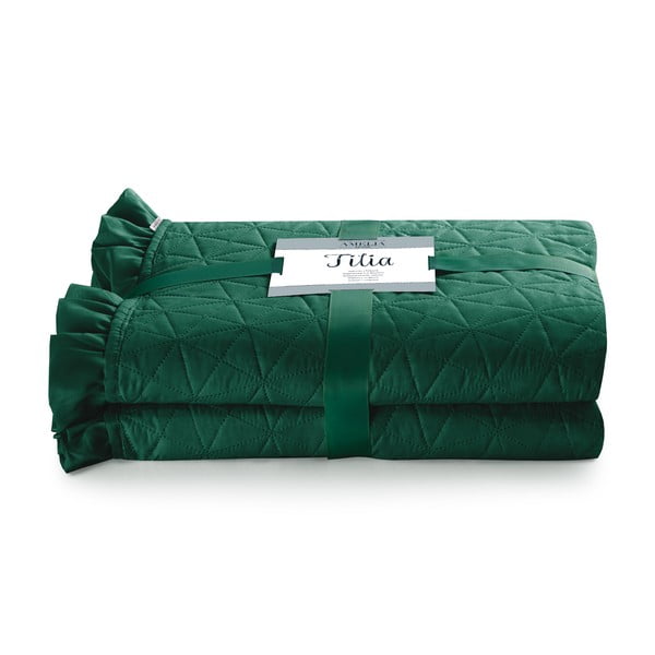 Зелена покривка за легло , 240 x 260 cm Tilia - AmeliaHome-image-2