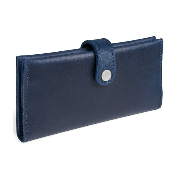Modrá kožená peněženka Woox Magna Veneta