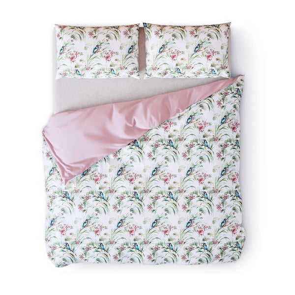 Памучно спално бельо за двойно легло Averi Kingfisher, 160 x 200 cm Averi Kingfihser - AmeliaHome
