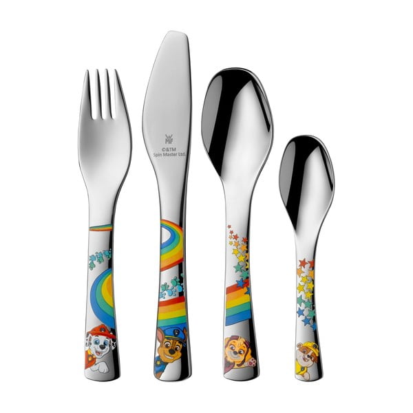 Комплект детски прибори за хранене от неръждаема стомана от 4 части Paw Patrol - WMF