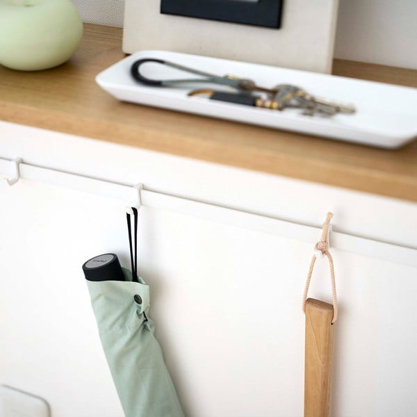 Конзолна маса в бяло и светлокафяво 18,5х60 см Tower - YAMAZAKI-image-1