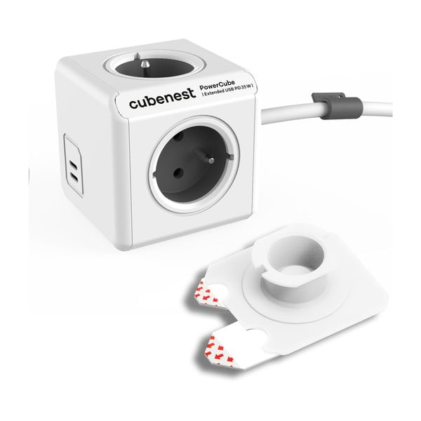 Извод за контакт 13 cm PowerCube Extended USB – Cubenest