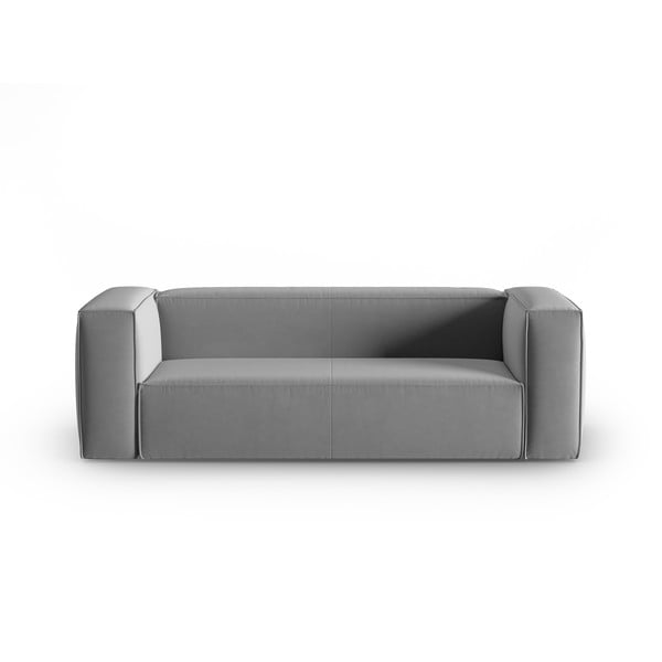 Сив кадифен диван 200 cm Mackay – Cosmopolitan Design
