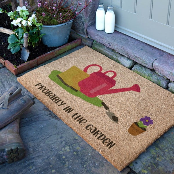 Изтривалка от кокосови влакна 40x60 cm Probably in the Garden – Artsy Doormats-image-2