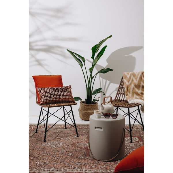 Кафяво каре със съдържание на памук , 140 x 180 cm Mallorca - Euromant-image-3