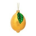 Стъклена  ръчно изработена коледна украса ø 6 cm Shimmering Lemon – Sass & Belle