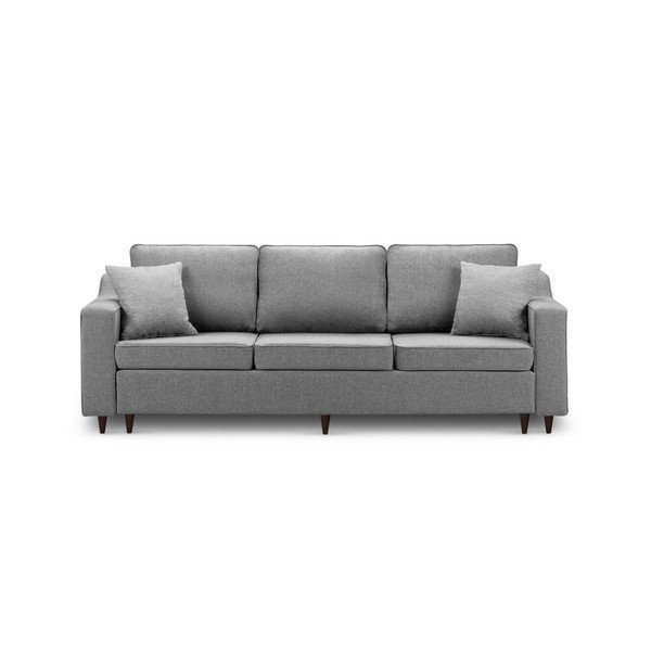 Тъмно сив триместен разтегателен диван с място за съхранение Narcisse - Mazzini Sofas-image-3