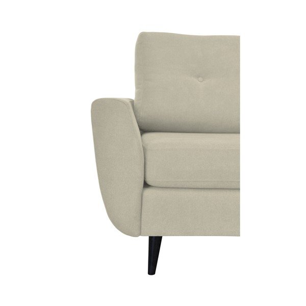 Krémové křeslo s tmavými nohami Mazzini Sofas Cedar-image-4
