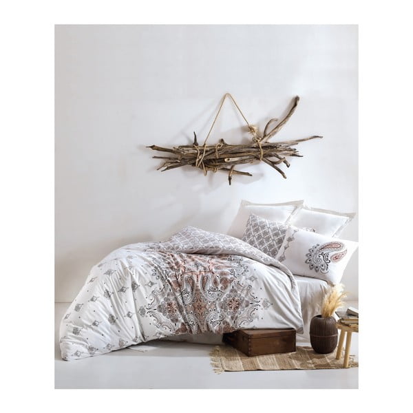 Памучно спално бельо за единично легло Materro Callito с чаршаф, 160 x 220 cm - Mijolnir
