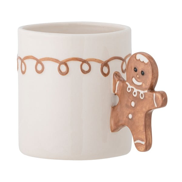 Кремава глинена чаша с коледен мотив 350 ml Ginnie – Bloomingville-image-3