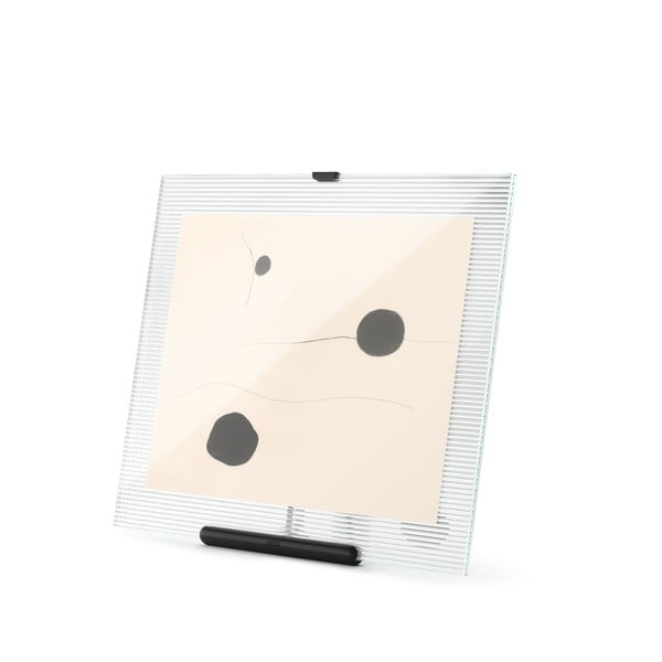 Черна стъклена стояща рамка 26x30,5 cm Flute – Umbra-image-2