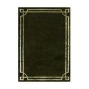 Тъмнозелен ръчно изработен вълнен килим 160x230 cm Gatsby – Flair Rugs