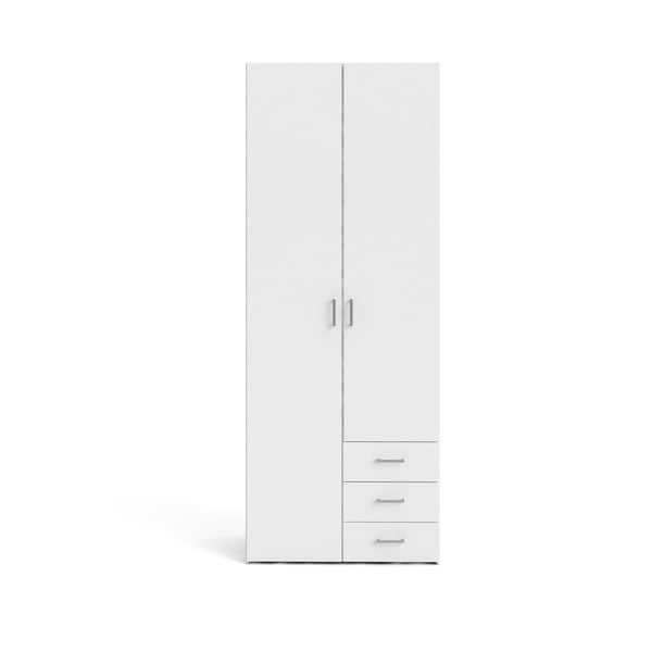 Бял гардероб 78x200 cm Space - Tvilum
