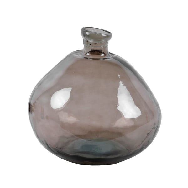 Кафява ваза от рециклирано стъкло Simplicity, височина 33 cm - Ego Dekor