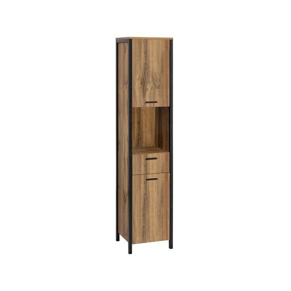 Кафяв шкаф за баня , 38 x 175 cm Werra - Støraa-image-1