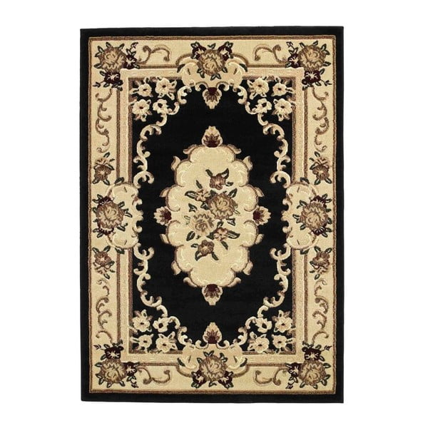 Černo-béžový koberec Think Rugs Marrakesh, 160 x 220 cm