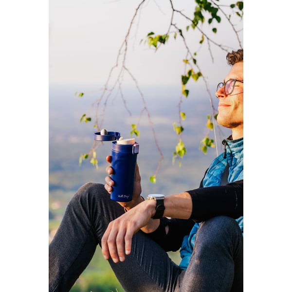 Тъмносиня термочаша за пътуване , 400 ml Fuori - Vialli Design-image-4