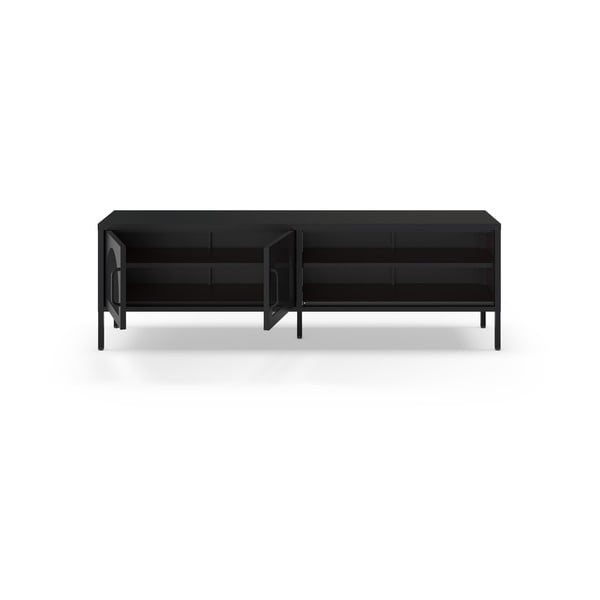 Черна маса за телевизор 160x50 cm Diora – Marckeric-image-2