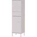 Кремав матов висок/тесен шкаф за баня 34x123 cm Laurino – Germania