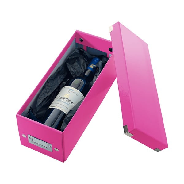 Розова кутия за съхранение с капак CD диск, дължина 35 cm Click&Store - Leitz-image-2