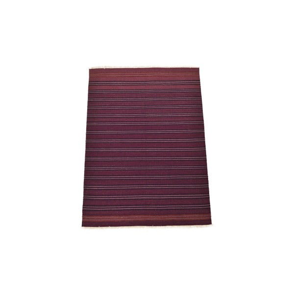 Ručně tkaný koberec Purple Pink Stripes, 140x200 cm