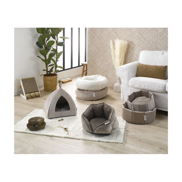 Светлокафяво легло за куче ø 40 cm – Love Story-image-2