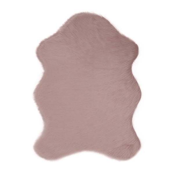 Розов килим от изкуствена кожа Pelus Powder, 150 x 200 cm - Unknown