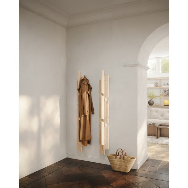 Стенна закачалка от масивен бор в естествен цвят 26 cm Keeper – Karup Design-image-1