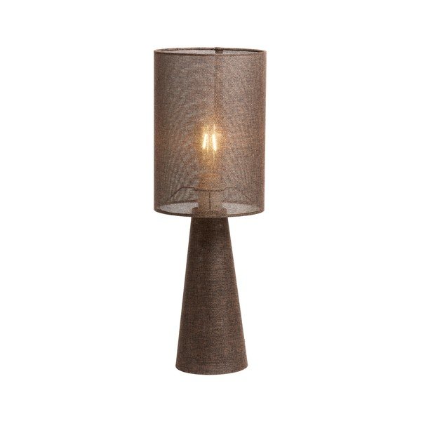 Кафява настолна лампа с текстилен абажур (височина 58 cm) Micky – Light & Living-image-4