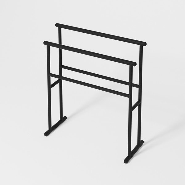 Черна дъбова стойка за кърпи Yoku - Wireworks-image-1
